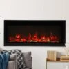 Amantii 42-in Symmetry XtraSlim Smart WiFi Linear Electric Fireplace -electric fireplace Store Amantii Symmetry XtraSlim SYM SLIM 42 Close Cropped