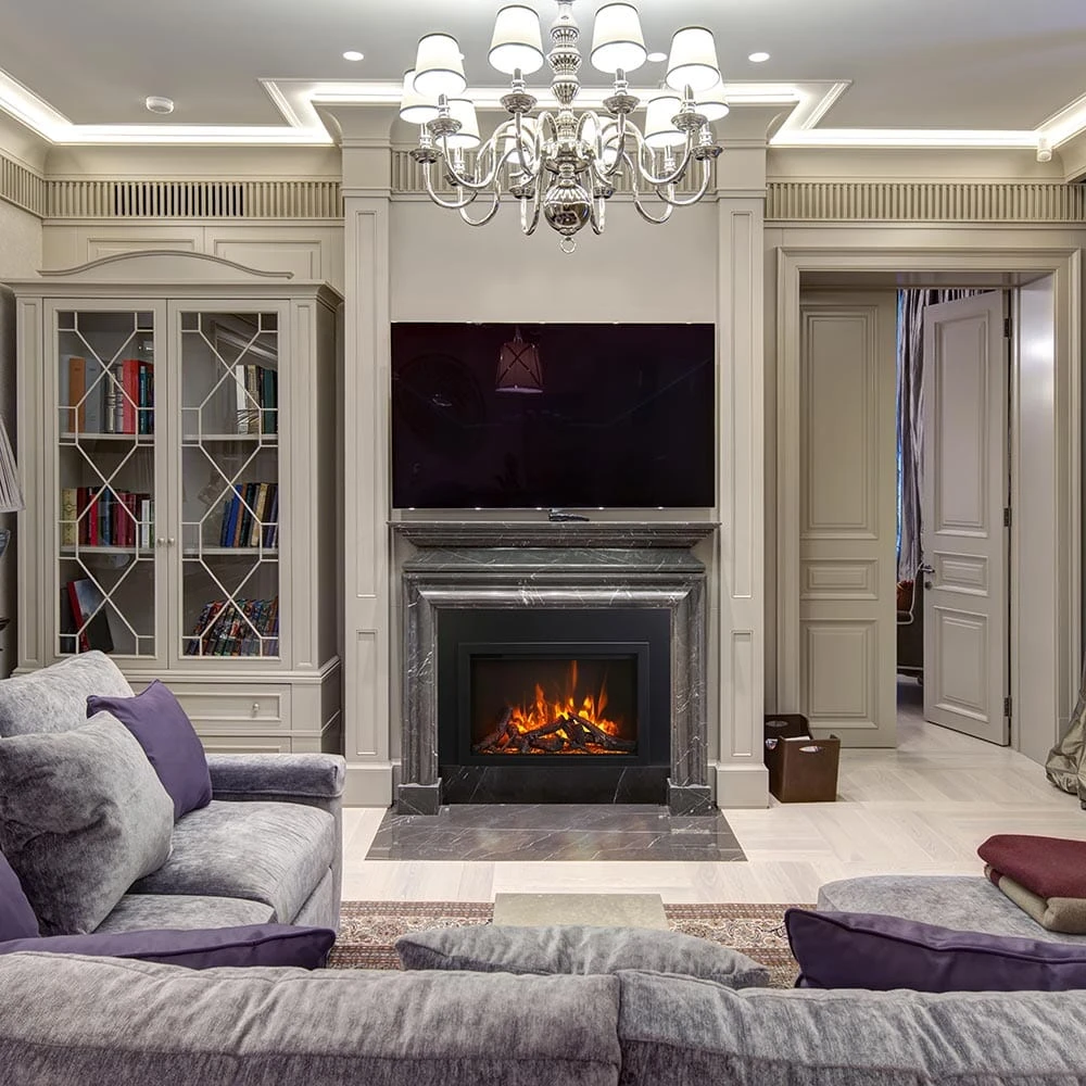 Amantii 33-In Traditional Bespoke Smart Built-In Electric Fireplace 2 Amantii 33-In Traditional Bespoke Smart Built-In Electric Fireplace - Image 2