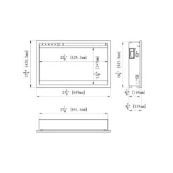 Amantii 26-in Traditional XtraSlim Smart WiFi Linear Electric Fireplace -electric fireplace Store Amantii Traditional XtraSlim TRD 26 XS Dimensions 65221437 dce5 4e80 8be2 7da786bbd510
