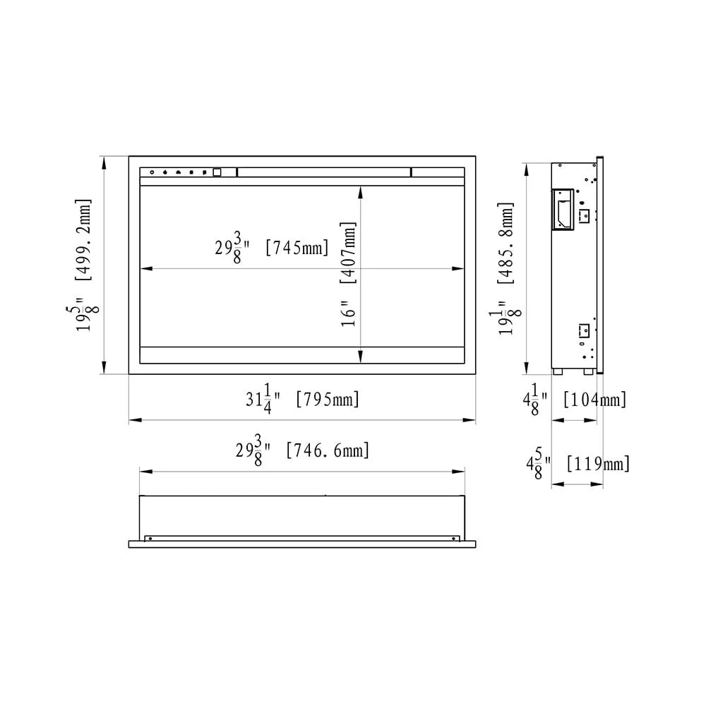Amantii 30-in Traditional XtraSlim Smart WiFi Linear Electric Fireplace 12 Amantii 30-in Traditional XtraSlim Smart WiFi Linear Electric Fireplace - Image 12