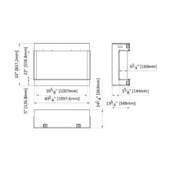 Amantii 40-in TruView Extra Tall Smart Linear Electric Fireplace -electric fireplace Store Amantii TruView Deep XT 40 TRV XT XL Dimensions
