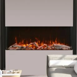 Amantii 50-in TruView Extra Tall Smart Linear Electric Fireplace