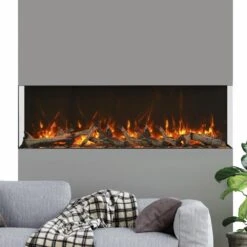 Amantii 88-in TruView Extra Tall Smart Linear Electric Fireplace