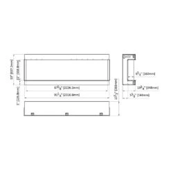 Amantii 88-in TruView Extra Tall Smart Linear Electric Fireplace -electric fireplace Store Amantii TruView Deep XT 88 TRV XT XL Dimensions