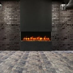Amantii 60-in TruView Slim Linear Electric Fireplace -electric fireplace Store Amantii TruView Slim 60 TRV SLIM Lifestyle 1