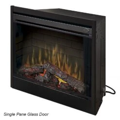 Dimplex 33-In Built-in Electric Fireplace -electric fireplace Store BFGLASS39BLK BFGLASS45BLK MZ