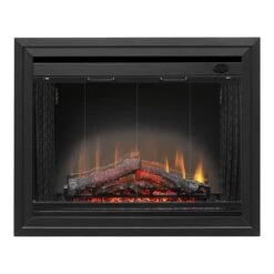 Dimplex 33-In LED In Wall Electric Fireplace -electric fireplace Store BFSL33 With Trim With Door Silo