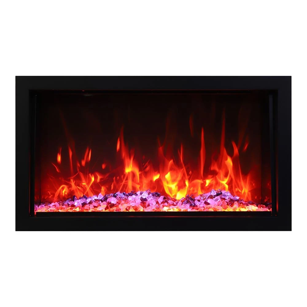Amantii Panorama Series Indoor/Outdoor 40-In Deep XT Built-In Electric Fireplace 2 Amantii Panorama Series Indoor/Outdoor 40-In Deep XT Built-In Electric Fireplace - Image 2