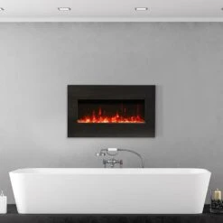 Amantii Panorama Series 40-In Extra Slim Built-In Electric Fireplace