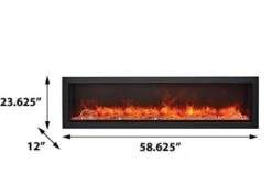 Amantii Panorama Series 60-In Deep Built In Electric Fireplace -BI-60-DEEP-OD -electric fireplace Store BI 60 DEEP LA 9c27708f 3ff9 476c 8829 1d70a3409102