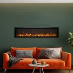 Amantii Panorama Series 60-In Extra Slim Built-In Electric Fireplace