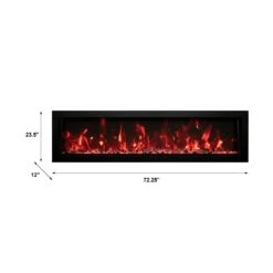 Amantii Panorama Series 72-In Deep Built In Electric Fireplace -electric fireplace Store BI 72 DEEP LA d06960e3 d055 46c1 9c53 0a1a9e001717