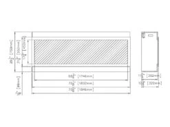 Amantii Panorama Series Indoor/Outdoor 72-In Deep XT Built-In Electric Fireplace -electric fireplace Store BI 72 DEEP XT LA