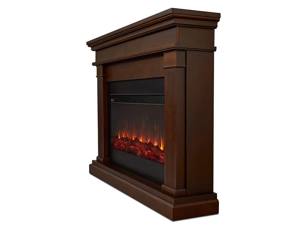 Beau Infrared Electric Fireplace Mantel Package In Dark Walnut - 8080E -DW 3 Beau Infrared Electric Fireplace Mantel Package In Dark Walnut - 8080E -DW - Image 3