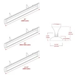 Infratech CD-Series Infrared Patio Heater 240V -electric fireplace Store CD Series 240V Dimensions 20ee1073 fe91 48a0 a984 a3fa46e1d860