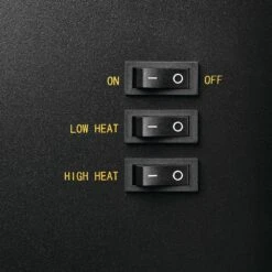 Continental Black Electric Fireplace Stove Heater 20 Continental Black Electric Fireplace Stove Heater -electric fireplace Store Continental CEFS22H Stove Black Detail Controls