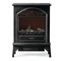 Continental Black Electric Fireplace Stove Heater 15 Continental Black Electric Fireplace Stove Heater -electric fireplace Store Continental CEFS22H Stove Black Silo Straight 2