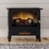 Country Living Black Infrared Electric Fireplace Stove Heater -electric fireplace Store Country Living 24 In Stove Black Lifestyle Close Crop