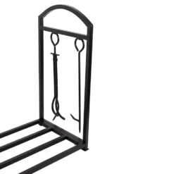 Country Living Bishop Creek 24-in Log Holder With Tool Set -electric fireplace Store Country Living Bishop Creek 24 Log Holder w Tools Silo Angled Detail 7f37091d bc04 48aa a9cd c69ced0144a8