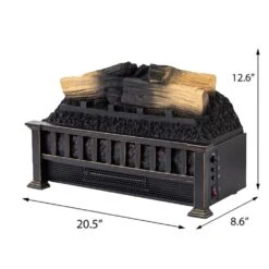 Country Living 20-in Electric Fireplace Log Set -electric fireplace Store Country Living CL LS 697 3 Dimensions