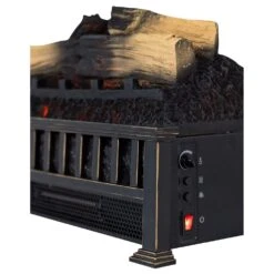 Country Living 20-in Electric Fireplace Log Set -electric fireplace Store Country Living CL LS 697 3 Silo Right Angled Powered On Manual Controls