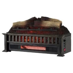 Country Living 23-in Infrared Electric Fireplace Log Set -electric fireplace Store Country Living CL LS 812 1 23 In Log Set Angled Heater On Silo