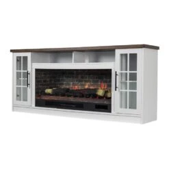 electric fireplace Store -electric fireplace Store Country Living Dalton 72 White Fireplace TV Stand Angled Silo