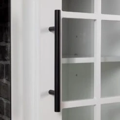 Dalton 72-in White Electric Fireplace TV Stand -electric fireplace Store Country Living Dalton 72 White Fireplace TV Stand Detail 2