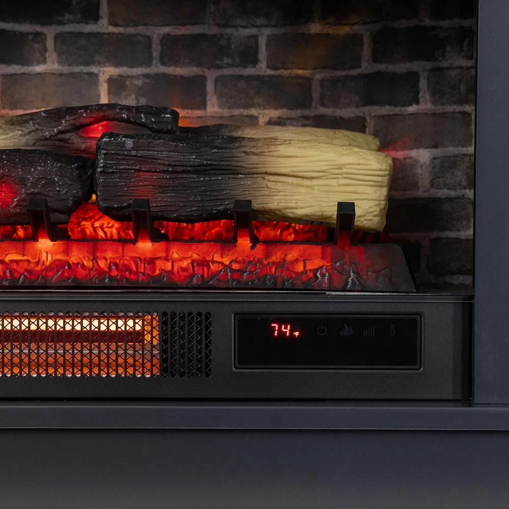 Dalton 60-in Steel Blue Electric Fireplace TV Stand 14 Dalton 60-in Steel Blue Electric Fireplace TV Stand - Image 14