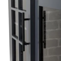 Dalton 60-in Steel Blue Electric Fireplace TV Stand 34 Dalton 60-in Steel Blue Electric Fireplace TV Stand -electric fireplace Store Country Living Dalton Two Tone Media Console CL M 7217 TT Detail Hardware