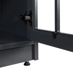 Dalton 60-in Steel Blue Electric Fireplace TV Stand 35 Dalton 60-in Steel Blue Electric Fireplace TV Stand -electric fireplace Store Country Living Dalton Two Tone Media Console CL M 7217 TT Detail Hinges