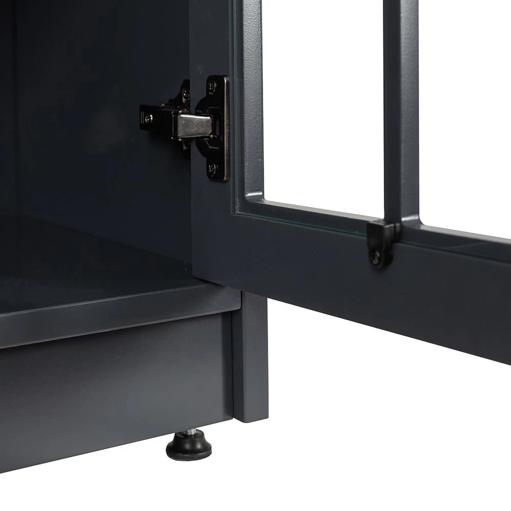 Dalton 60-in Steel Blue Electric Fireplace TV Stand 16 Dalton 60-in Steel Blue Electric Fireplace TV Stand - Image 16