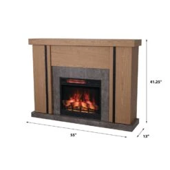 Country Living Graham Electric Fireplace Mantel Package -electric fireplace Store Country Living Graham Silo Angle Dimensions