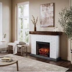 Country Living Jackson Electric Fireplace Mantel Package -electric fireplace Store Country Living Jackson Angled Lifestyle