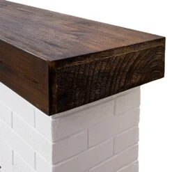 Country Living Jackson Electric Fireplace Mantel Package -electric fireplace Store Country Living Jackson White Brick Mantel Detail Top