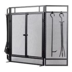 Country Living Kern River Fireplace Screen With Tool Set -electric fireplace Store Country Living Kern River Fireplace Screen Tool Set Angled Silo 78b494ac ca39 4273 9404 4a699b3f6c6a
