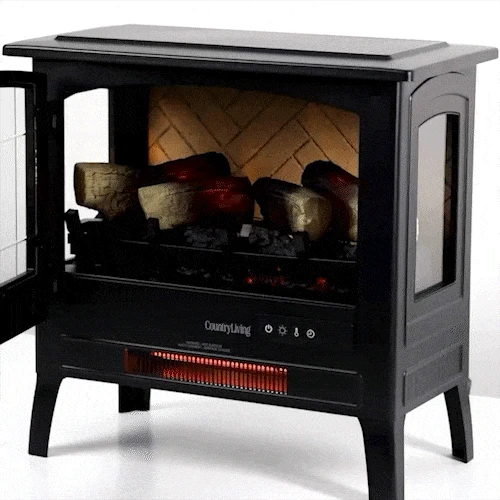 Country Living Bronze Infrared Electric Fireplace Stove Heater 3 Country Living Bronze Infrared Electric Fireplace Stove Heater - Image 3