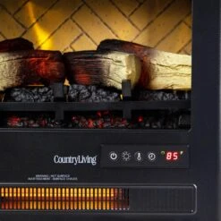 Country Living Black Infrared Electric Fireplace Stove Heater 20 Country Living Black Infrared Electric Fireplace Stove Heater -electric fireplace Store Country Living Stove CL FS 696 0 Black Detail Controls