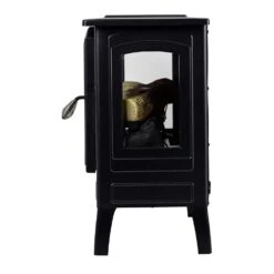 Country Living Black Infrared Electric Fireplace Stove Heater 25 Country Living Black Infrared Electric Fireplace Stove Heater -electric fireplace Store Country Living Stove CL FS 696 0 Black Detail Side