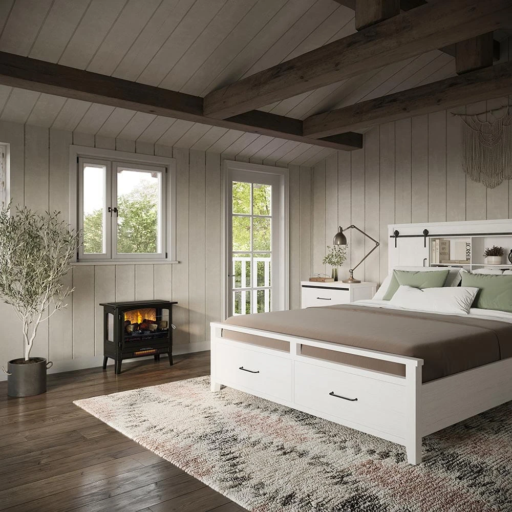 Country Living Bronze Infrared Electric Fireplace Stove Heater 14 Country Living Bronze Infrared Electric Fireplace Stove Heater - Image 14