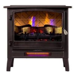 Country Living Bronze Infrared Electric Fireplace Stove Heater 24 Country Living Bronze Infrared Electric Fireplace Stove Heater -electric fireplace Store Country Living Stove CL FS 696 1 Bronze Orange Blue Flames Straight Silo