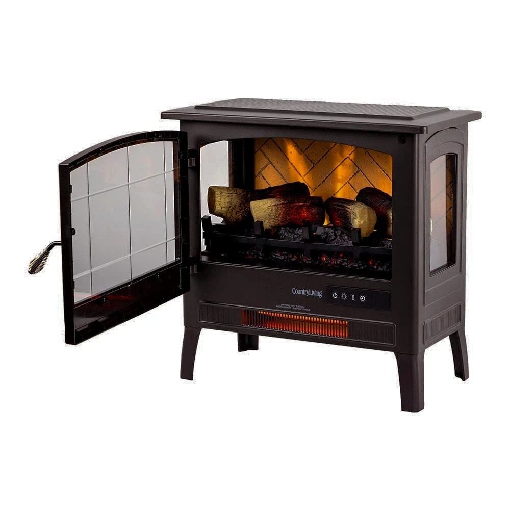 Country Living Bronze Infrared Electric Fireplace Stove Heater 5 Country Living Bronze Infrared Electric Fireplace Stove Heater - Image 5