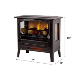Country Living Bronze Infrared Electric Fireplace Stove Heater 22 Country Living Bronze Infrared Electric Fireplace Stove Heater -electric fireplace Store Country Living Stove CL FS 696 1 Bronze Orange Flames Dimensions