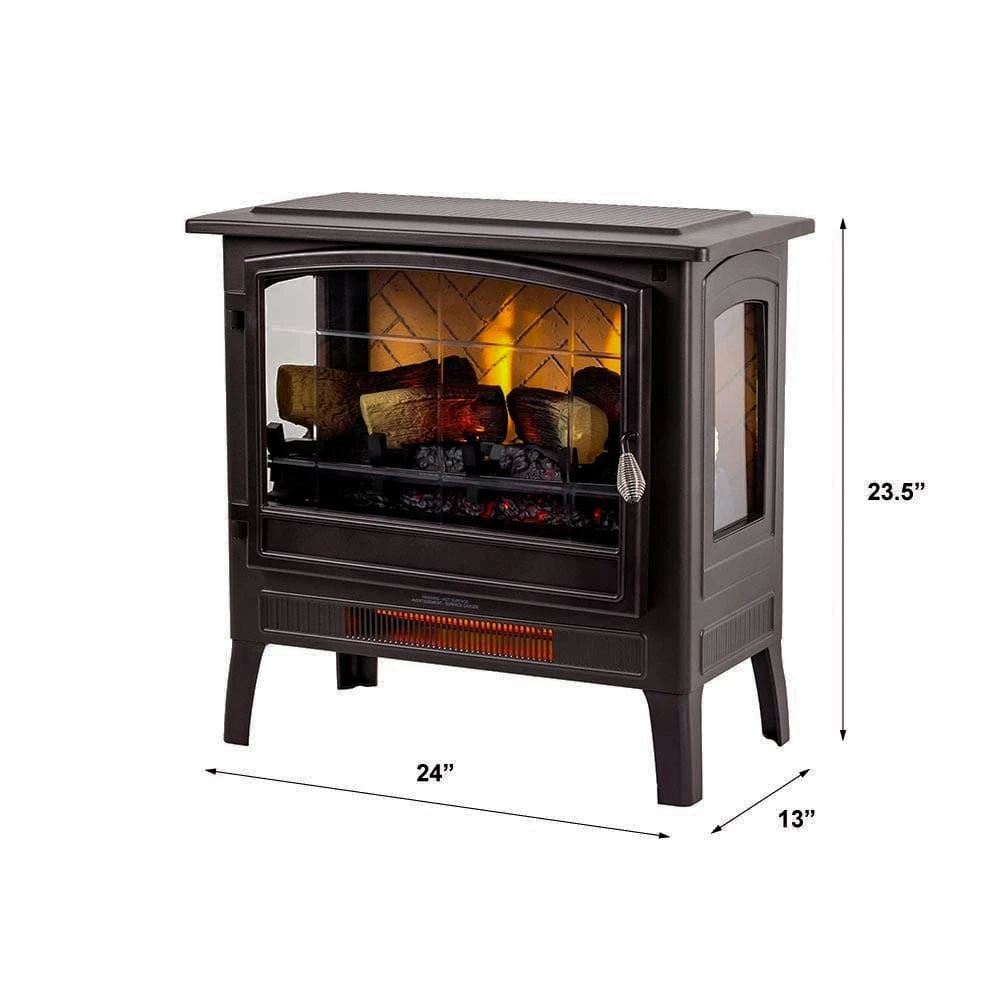 Country Living Bronze Infrared Electric Fireplace Stove Heater 16 Country Living Bronze Infrared Electric Fireplace Stove Heater - Image 16