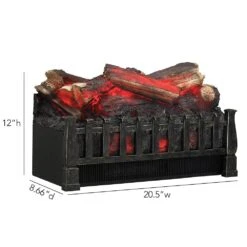 Duraflame 20-in Electric Fireplace Log Set -electric fireplace Store DFI021ARU Dimensions