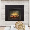 Dimplex 24-in Revillusion Weathered Concrete Firebox & 40-in Trim -electric fireplace Store Dimplex 24 in Revillusion Weathered Concrete Firebox and 40 in Trim RBF24DLXWC RBF24TRIM40 Lifestyle Cropped