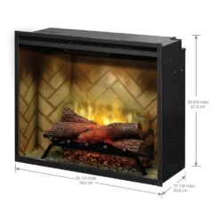 Dimplex 30" Revillusion Herringbone Firebox & 44" Trim -electric fireplace Store Dimplex 30 in Revillusion RBF30 FG Dimensions