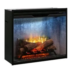 Dimplex 30" Revillusion Weathered Concrete Firebox & 44" Trim -electric fireplace Store Dimplex 30 in Revillusion RBF30WC FG Silo Angled 1