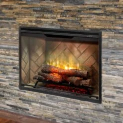 Dimplex 36" Revillusion Built-In Electric Firebox Herringbone Brick