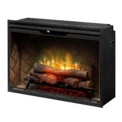 Dimplex 36" Revillusion Built-In Electric Firebox Herringbone Brick -electric fireplace Store Dimplex 36 in Revillusion RBF36 FG Silo Angled 1